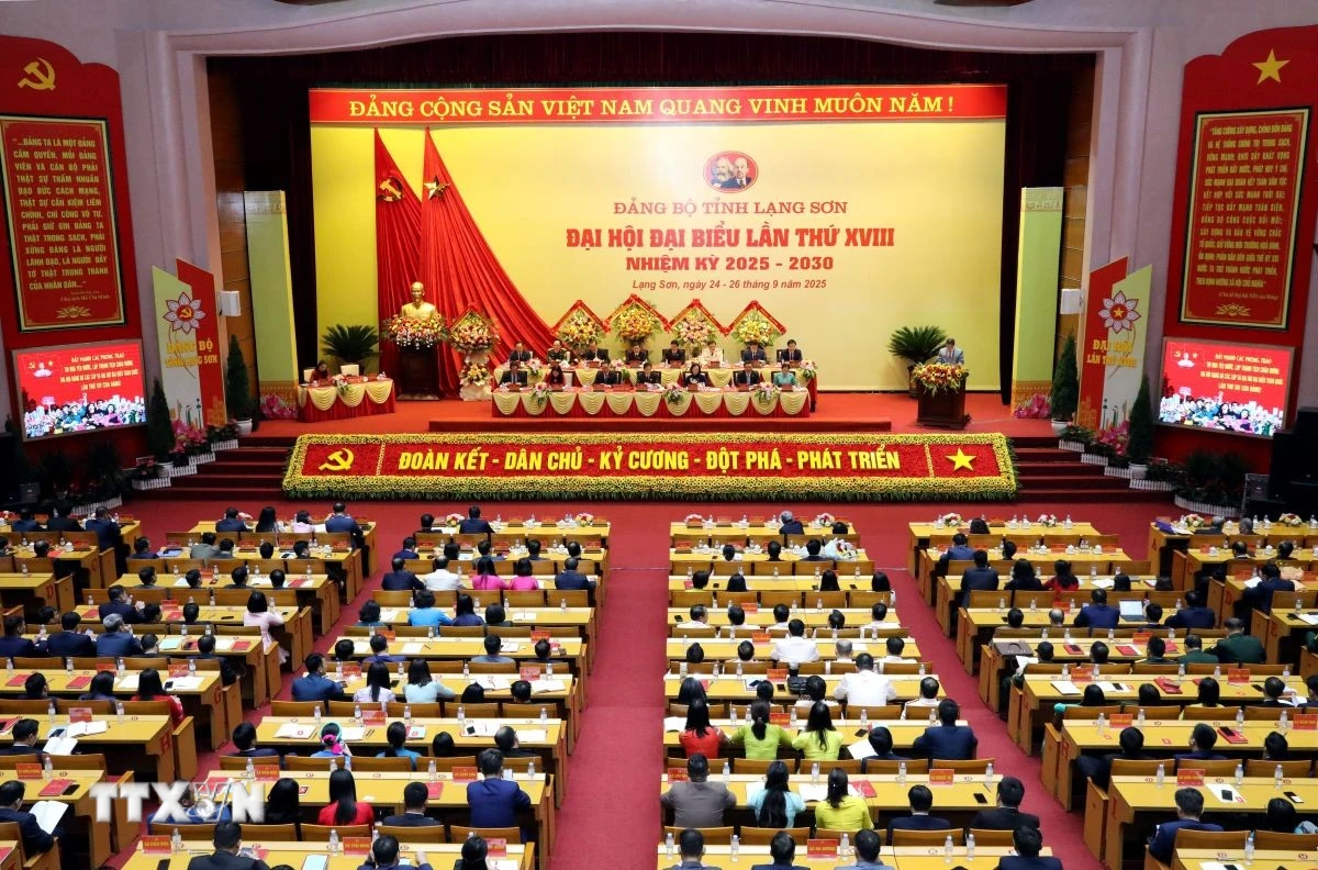 Quang cảnh phiên bế mạc Đại hội. (Ảnh: Văn Đạt/TTXVN)