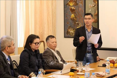 Tiến sỹ Nguyễn Thái Chinh, Bí thư Chi bộ Lưu học sinh Berlin-Potsdam. (Ảnh: TTXVN phát)