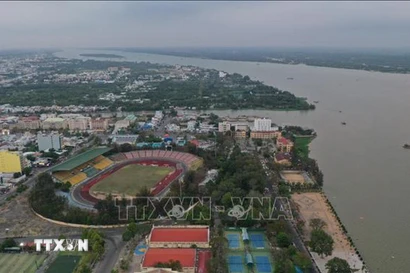 Thành phố Cần Thơ đang ngày càng phát triển. (Ảnh: Anh Tuấn/TTXVN)