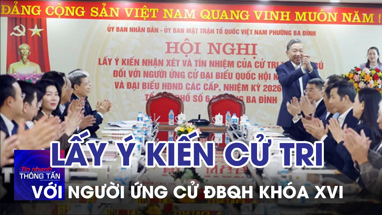 Hội nghị lấy ý kiến cử tri nơi cư trú đối với người ứng cử đại biểu Quốc hội khóa XVI