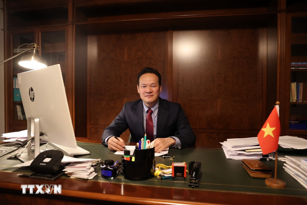 Đại sứ Mai Phan Dũng, Trưởng Phái đoàn Việt Nam tại Geneva. (Ảnh: Anh Hiển/TTXVN)