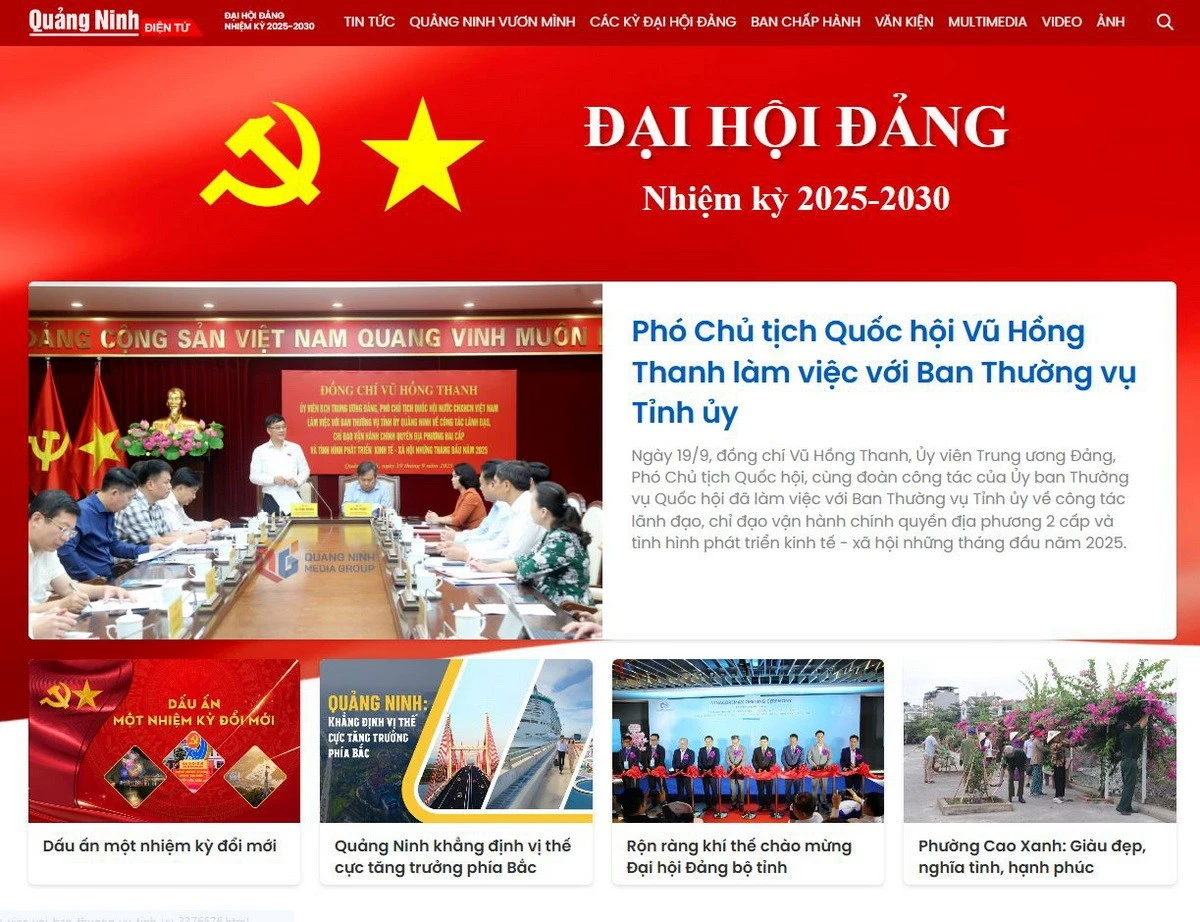 Giao diện trang chủ của chuyên trang. (Ảnh chụp màn hình)