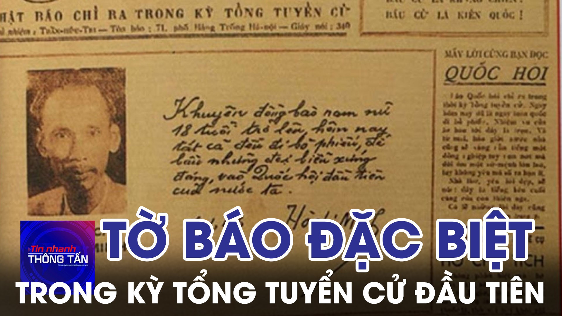 Tờ báo đặc biệt trong kỳ Tổng tuyển cử đầu tiên