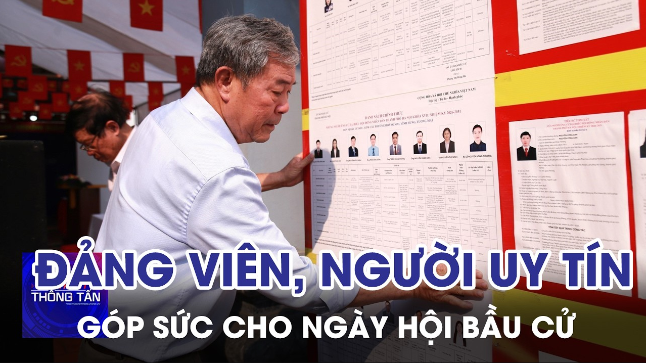 Đảng viên, người uy tín góp sức cho ngày hội bầu cử