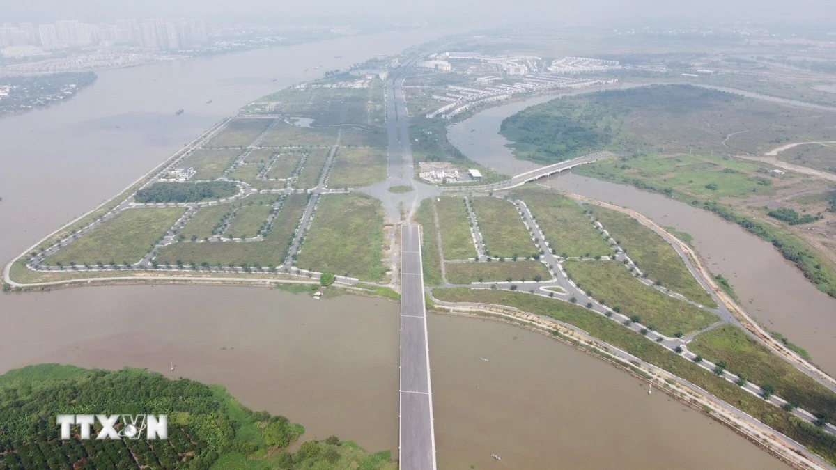 Trục kinh tế hành lang sông Đồng Nai cùng Khu thương mại tự do, Khu đô thị sân bay kỳ vọng sẽ là cực tăng trưởng mới của Đồng Nai. (Ảnh: Sỹ Tuyên/TTXVN)