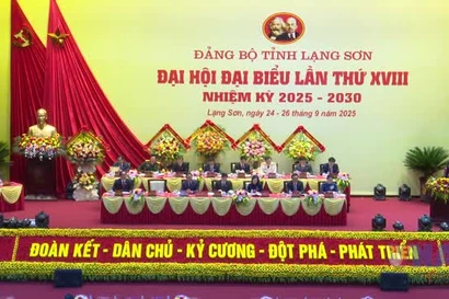 Khai mạc Đại hội Đảng bộ tỉnh Lạng Sơn lần thứ 18
