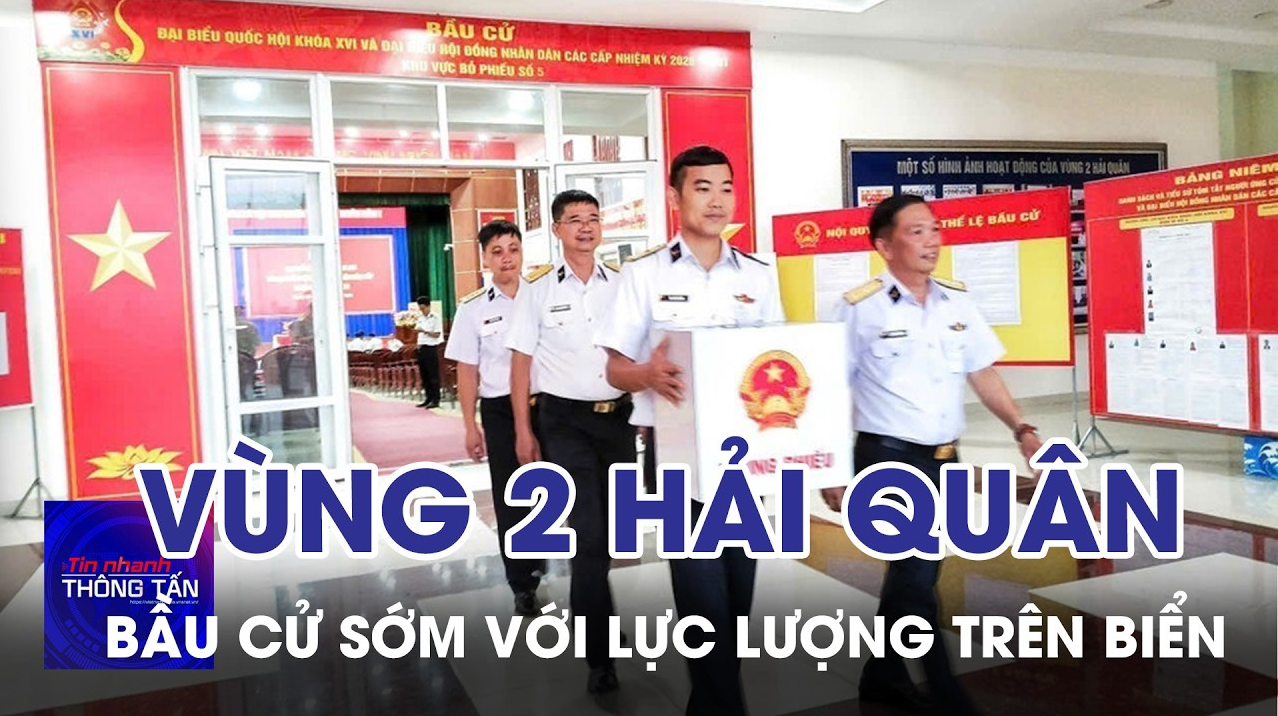 Vùng 2 Hải quân tổ chức bầu cử sớm và tiễn đoàn thực hiện nhiệm vụ trên biển 