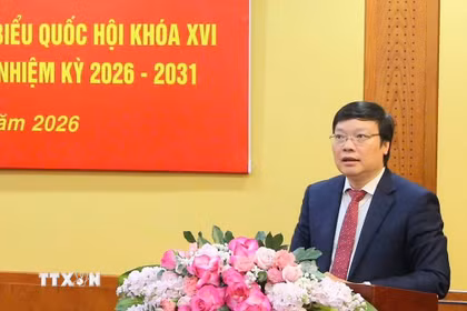 Thứ trưởng Bộ Nội vụ Trương Hải Long phát biểu khai mạc. (Ảnh: Chu Thanh Vân/TTXVN)