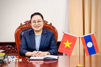 Đại sứ đặc mệnh toàn quyền nước Cộng hòa Dân chủ Nhân dân Lào tại Việt Nam Khamphao Ernthavanh. (Ảnh: Việt Đức/TTXVN)