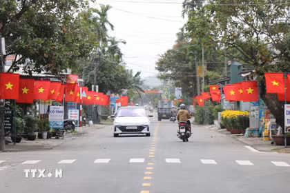 Các địa phương chuẩn bị cho ngày bầu cử. (Ảnh: Phạm Cường/TTXVN)