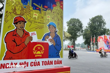 Ngày bầu cử Quốc hội và Hội đồng Nhân dân là ngày hội của toàn dân. (Ảnh: Huy Khánh/Vietnam+)