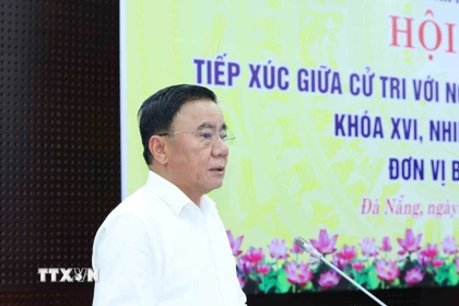 Thường trực Ban Bí thư Trần Cẩm Tú phát biểu tại hội nghị. (Ảnh: Phương Hoa/TTXVN)