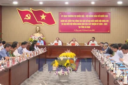 Phó Chủ tịch Quốc hội kiểm tra công tác bầu cử tại Cà Mau