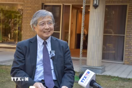 Giáo sư Toshiro Nishizawa (Đại học Tokyo). (Ảnh: Phạm Tuân/TTXVN)