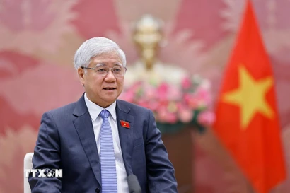 Phó Chủ tịch Thường trực Quốc hội Đỗ Văn Chiến trả lời phỏng vấn. (Ảnh: Doãn Tấn/TTXVN)