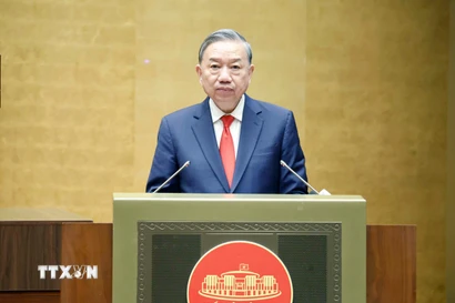 Tổng Bí thư Tô Lâm phát biểu chỉ đạo. (Ảnh: Thống Nhất/TTXVN)