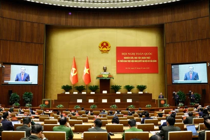 Tổng Bí thư Tô Lâm phát biểu chỉ đạo. (Ảnh: Thống Nhất/TTXVN)