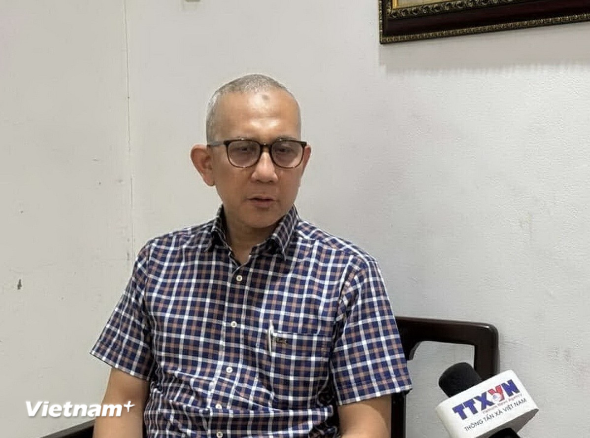 Ông Beni Sukadis, điều phối viên cao cấp của Viện Nghiên cứu Quốc phòng và Chiến lược Indonesia (Lesperssi). (Ảnh: Văn Phong/Vietnam+)