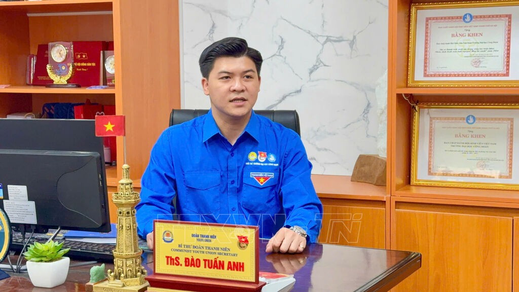Anh Đào Tuấn Anh - Ủy viên BCH Thành Đoàn Hà Nội, Bí thư Đoàn Thanh niên, Chủ tịch Hội sinh viên trường Đại học Công Đoàn