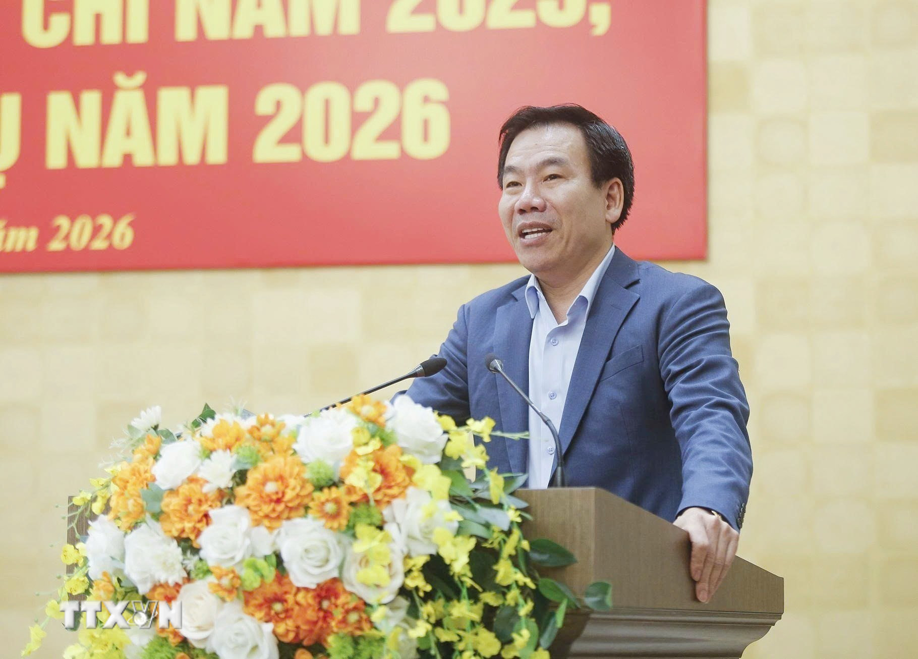 Trưởng Ban Tuyên giáo và Dân vận Tỉnh Lào Cai Dương Đức Huy. (Ảnh: TTXVN phát)