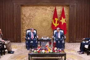 Tổng Bí thư Tô Lâm tiếp ông Bruno Rodríguez Parrilla, Đặc phái viên Đảng Cộng sản Cuba, Nhà nước Cộng hòa Cuba, Ủy viên Bộ Chính trị, Bộ trưởng Ngoại giao Cuba. (Ảnh: Thống Nhất/TTXVN)