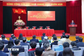 Đảng ủy các cơ quan Đảng Trung ương triển khai Nghị quyết Đại hội XIV của Đảng. (Ảnh: Phương Hoa/TTXVN)