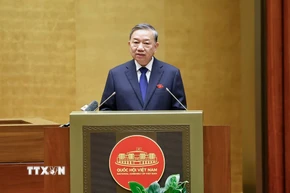 Tổng Bí thư Tô Lâm phát biểu. (Ảnh: Doãn Tấn/TTXVN)