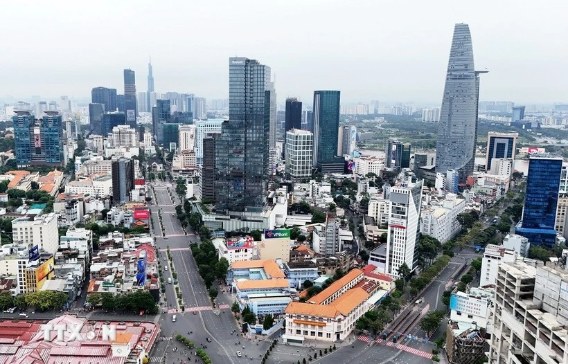 Một góc Thành phố Hồ Chí Minh. (Ảnh: Hồng Đạt/TTXVN