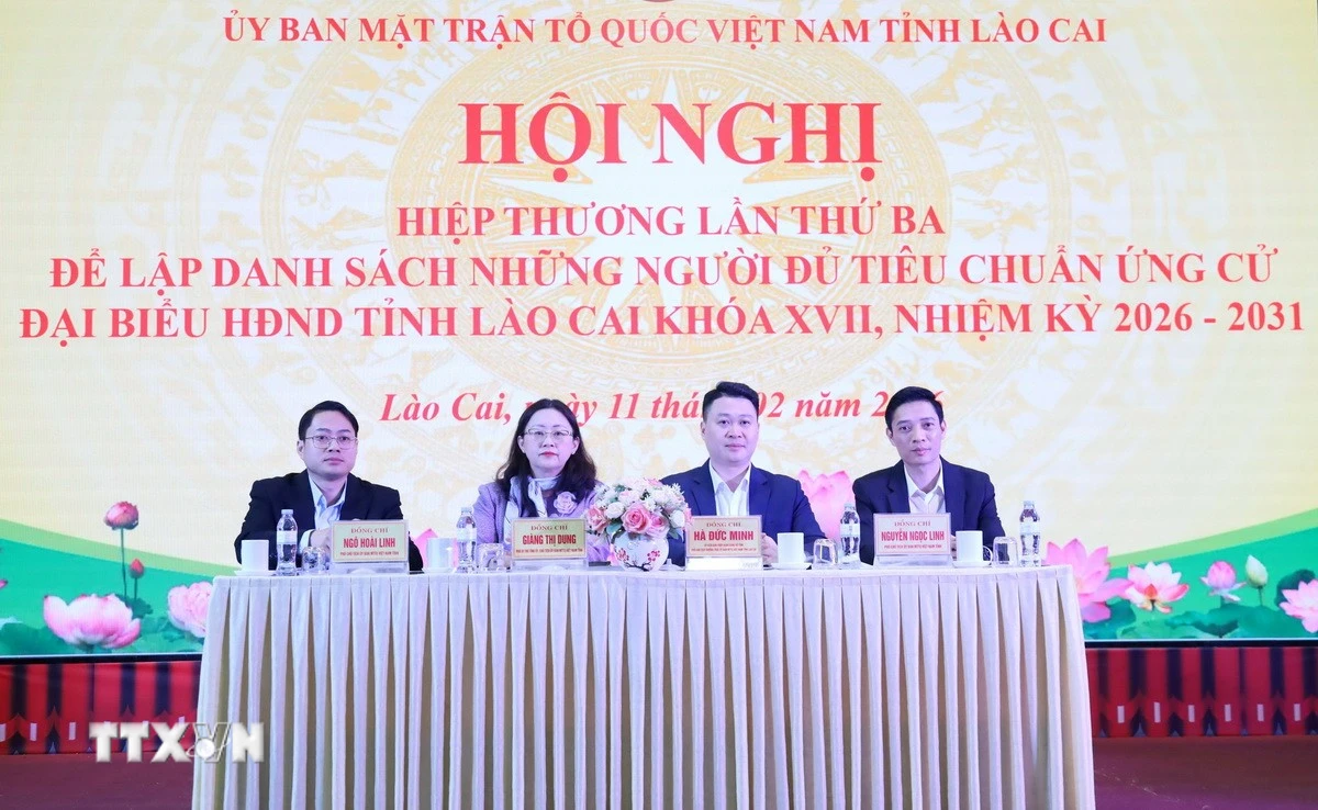 Chủ tọa hội nghị. (Ảnh: Tuấn Anh/TTXVN)