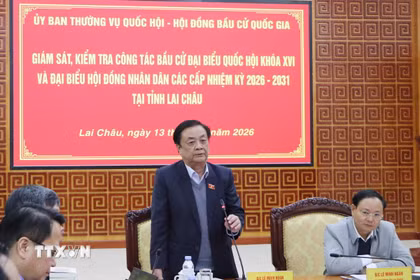 Phó Chủ tịch Quốc hội Lê Minh Hoan kết luận tại hội nghị. (Ảnh: Nguyễn Oanh/TTXVN)