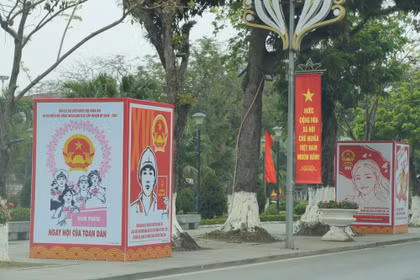 Không khí rộn ràng trước ngày bầu cử đại biểu Quốc hội khóa XVI và Hội đồng Nhân dân các cấp nhiệm kỳ 2026-2031 ở Phú Thọ. (Ảnh: Nguyễn Thảo/TTXVN)