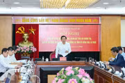 Chiều 02/3/2026, Đoàn kiểm tra, giám sát số 22 của Bộ Chính trị do đồng chí Bùi Văn Nghiêm, Ủy viên Trung ương Đảng, Phó Trưởng Ban Nội chính Trung ương, Phó Trưởng đoàn kiểm tra, giám sát số 22 của Bộ Chính trị triển khai Quyết định kiểm tra, giám sát với Ban thường vụ các Tỉnh ủy Đồng Nai và Cà Mau. (Ảnh: Phương Hoa/ TTXVN)