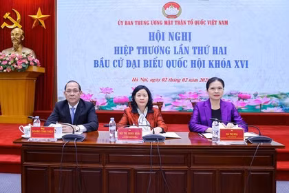 Lãnh đạo Ủy ban Mặt trận Tổ quốc Việt Nam chủ trì hội nghị hiệp thương lần thứ hai.