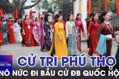 Cử tri Phú Thọ nô nức đi bầu cử Đại biểu Quốc hội