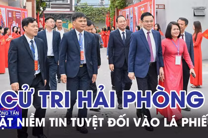 Cử tri Hải Phòng đặt niềm tin tuyệt đối vào lá phiếu 