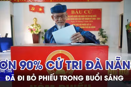 Đà Nẵng: Hơn 90% cử tri đã đi bỏ phiếu trong buổi sáng 