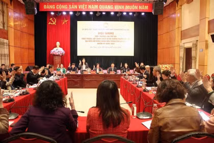 Hà Nội thông qua danh sách sơ bộ ứng cử viên đại biểu Quốc hội, Hội đồng Nhân dân thành phố. (Nguồn: Báo Đại Đoàn kết)