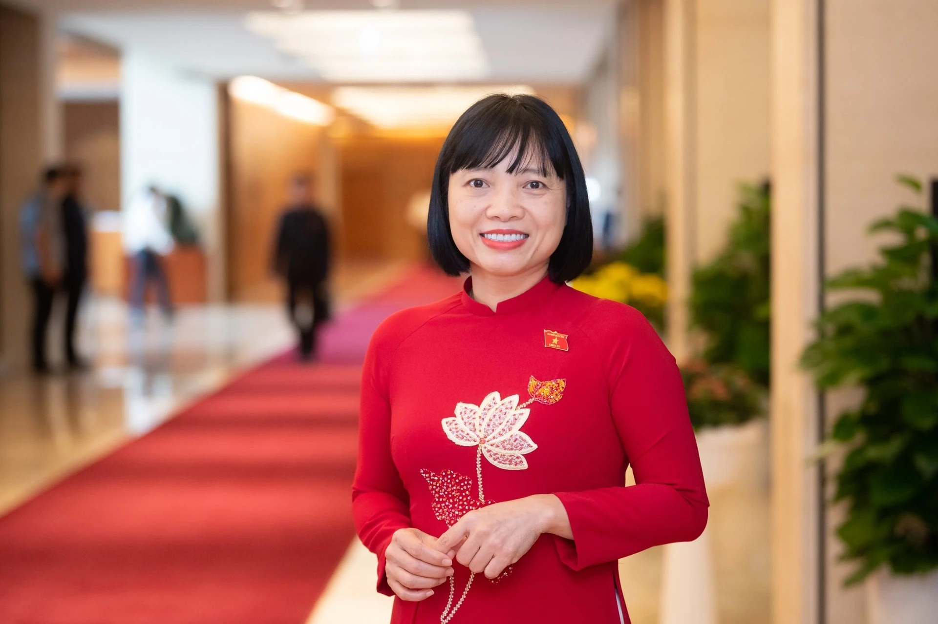 Đại biểu Nguyễn Thị Việt Nga, Ủy viên Ủy ban Văn hóa và Xã hội của Quốc hội. (Ảnh: PV/Vietnam+)