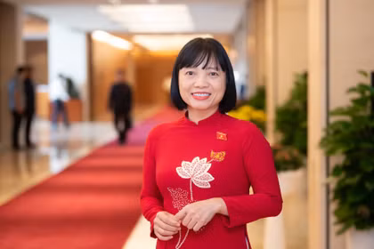 Đại biểu Nguyễn Thị Việt Nga, Ủy viên Ủy ban Văn hóa và Xã hội của Quốc hội. (Ảnh: PV/Vietnam+)