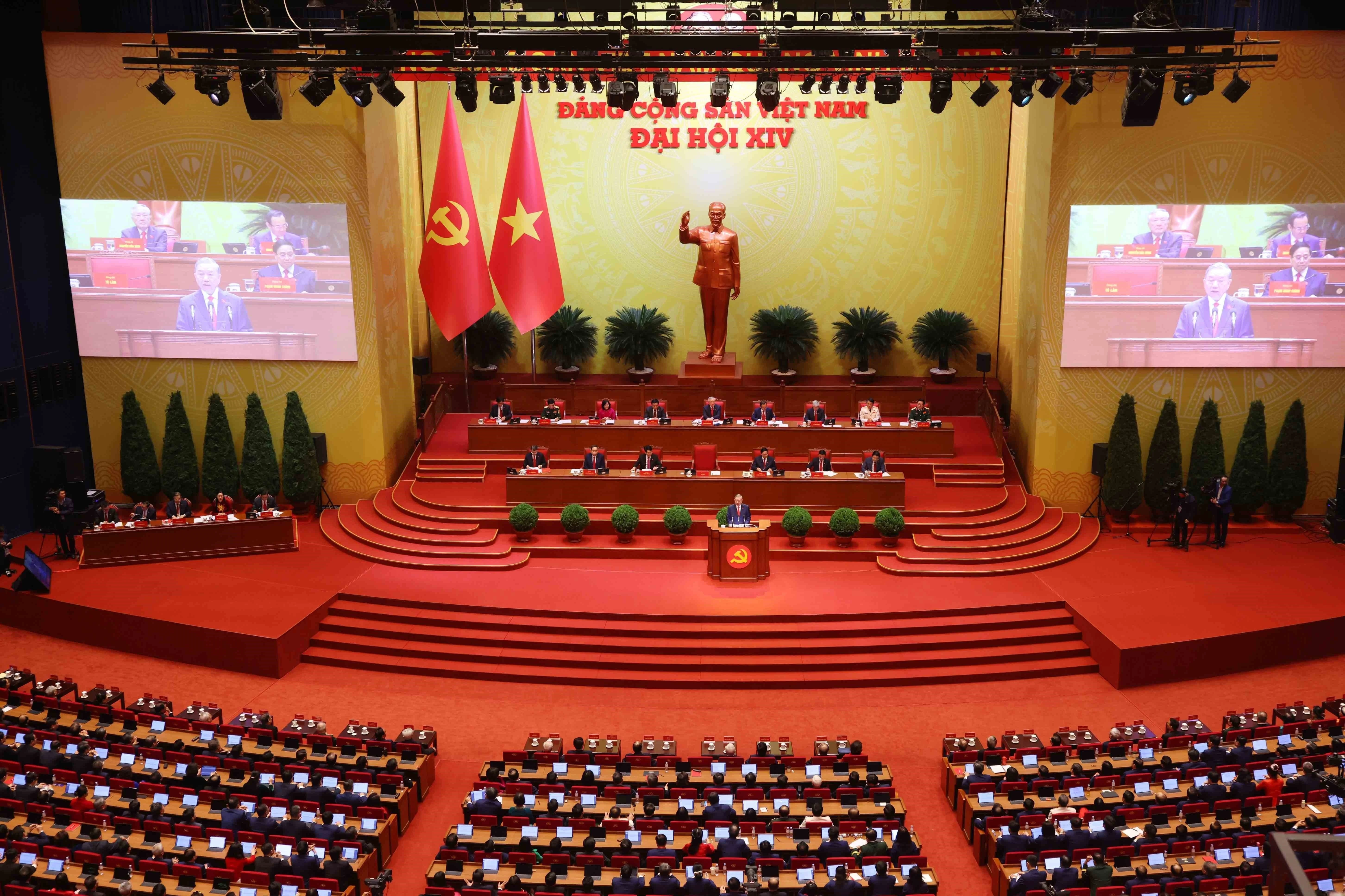 Đại hội XIV của Đảng diễn ra trong thời khắc có ý nghĩa đặc biệt đối với tương lai phát triển của đất nước. (Ảnh: TTXVN)